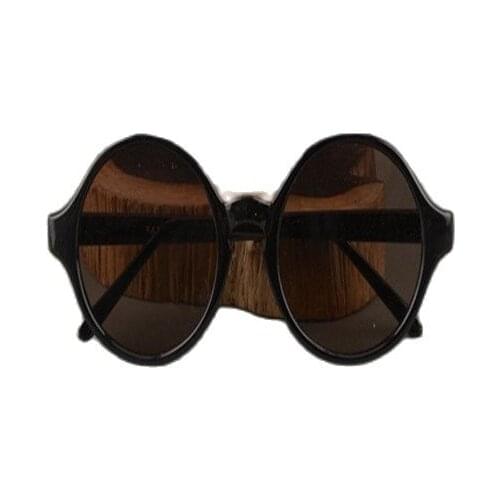 Old Shanghai Republic natural crystal glasses pure copper frame sunglasses