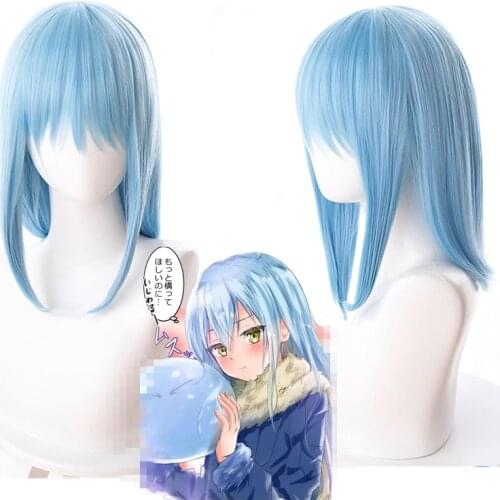 That Time I Got Reincarnated as a Slime Cosplay Wig Rimuru Tempest Long Blue Synthetic Hair Tensei shitara Slime Datta Ken