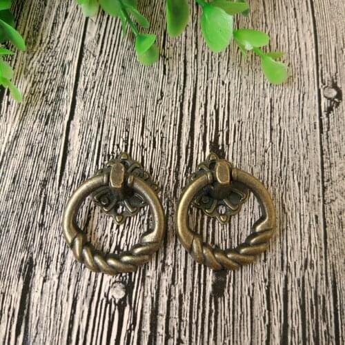 10pcs Vintage Decorative Door Drawer Pull Handle Kitchen Cabinet Cupboard metal Knobs Antique Bronze Color