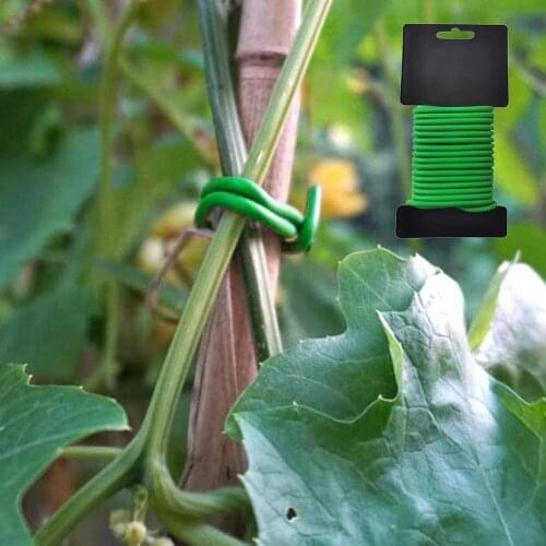 1 Roll Garden Ties For Plant Brackets Growing Plastic Iron Cable Tie Lines Plant Brackets Parts For Gardening Fixing The Plants