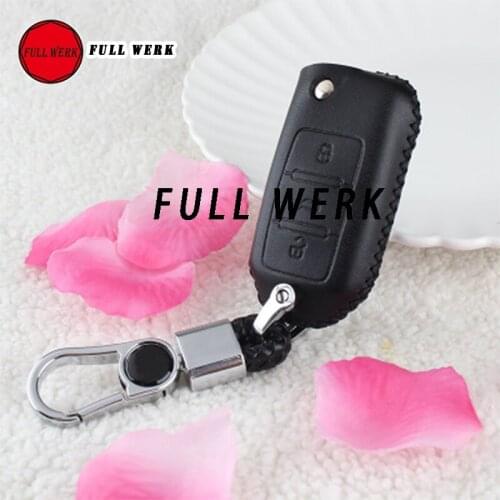 1 pc Car Key Case Cover Pocket Bag Protector fit for Beetle Golf 6 Bora polo Tiguan Key Shell Buckle Accessories