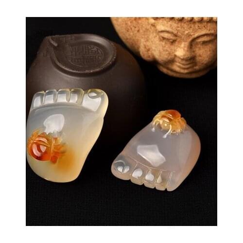 100% real chalcedony jade necklace women handmade foot agate jade pendants jade jewelry natural crystal stone