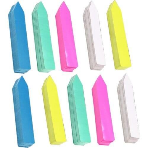 10x2cm Arrow Plant Labels PVC Plastic Waterproof Tags Garden Nursery Pot Flower Vegetables Herb Seedlings Sign Markers Stakes