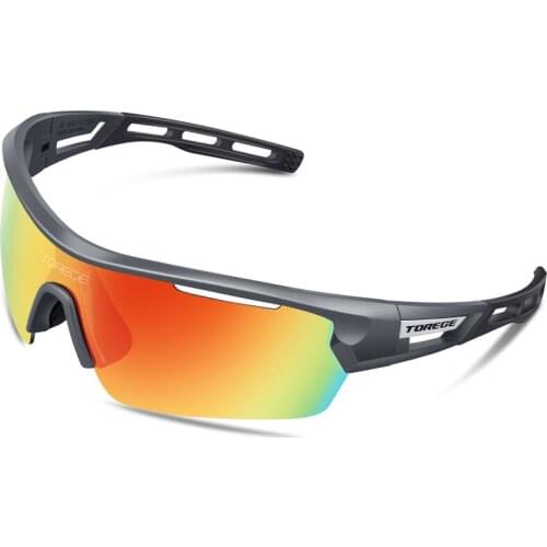 2018 Polarized Sports Sunglasses With 4 Lenes for Men Women Polarized Fashion Eyewear 100% UV400 Reduce Glare Running Glasses