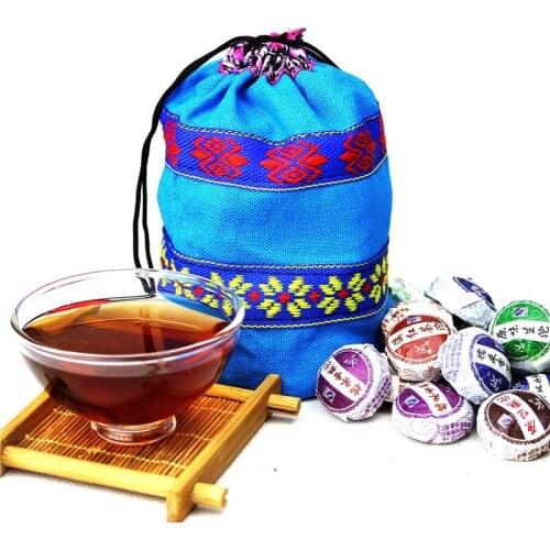 50pcs Different Flavors Chinese Yunnan Puer Tea Pu er Pu'er Tea Bag Gift For Health Care Mini Tuo Cha Chinise Food Puerh Tea