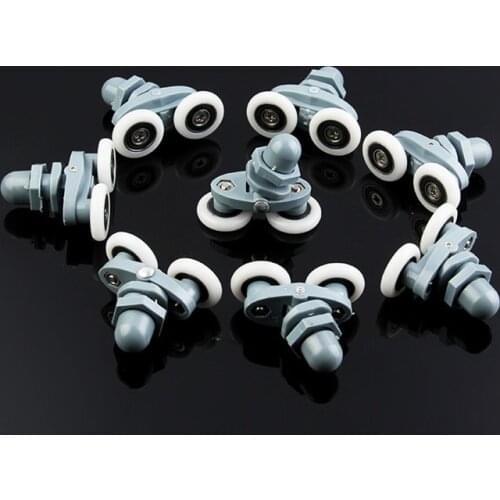 8 Pcs Double twin shower door rollers wheels runners pulley pulleys 27mm rollers for sliding door