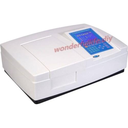 Large LCD display UV-8000 Double Beam Ultraviolet/Visible Spectrophotometer Wavelength Range 190-1100nm Bandwidth 1.8nm