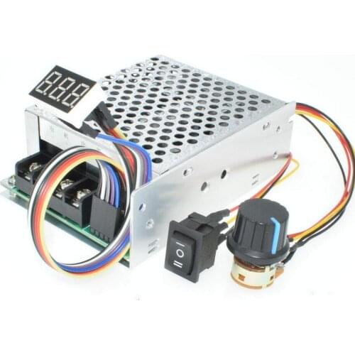 Digital Display 0~100% adjustable DC 10-50V 40A DC Motor Speed Controller PWM 12V 24V 48V 2000W MAX 60A Reversible