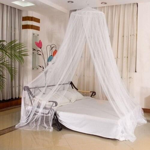 Elegant Classical romantic sweet princess students Outdoor hang dome mosquito nets Round Lace Insect Bed Canopy Netting Curtain