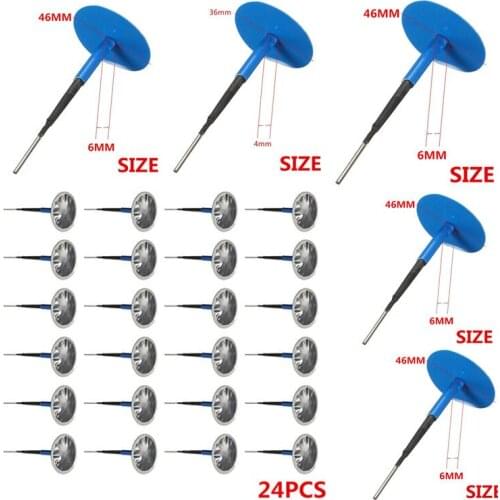 Mushroom nail tyre repair 6mm mushroom nail integral plug mushroom Ding car tyre repair tool tyre repair film 24 pieces in a box