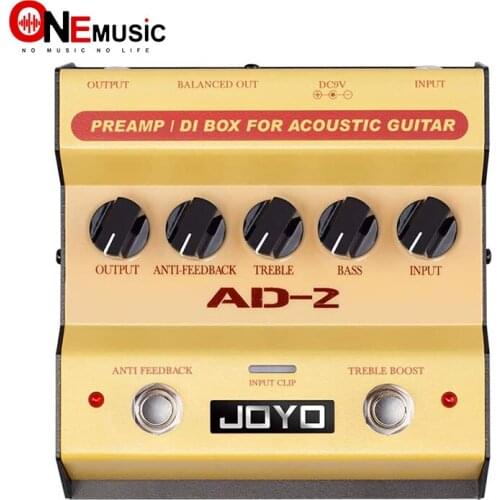 JOYO AD-2 Acoustic Guitar Preamp Pedal DI Box for Guitarists & Guitar Devotee
