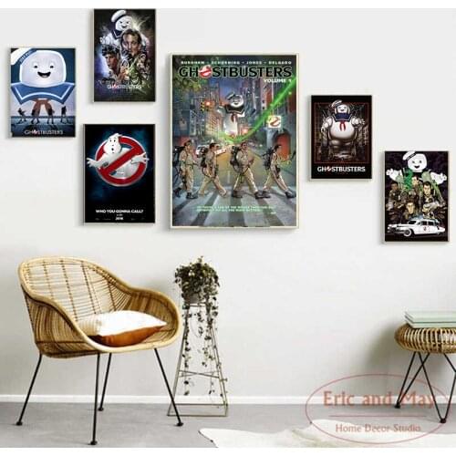Classic Horror Movie Ghostbusters Quality Canvas Painting Poster Nordic Art Home Decor Room Living Sofa Wall Picture