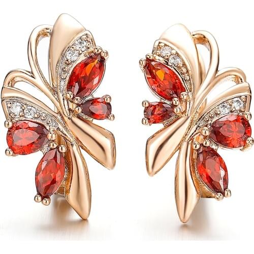 2020 Stud Earring Punk Jewelry Party Small Red Green Blue Natural Zircon Crystal Customiz Earrings Cute Gold Earring Women Gift