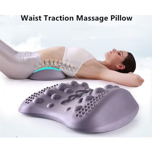 Lumbar Massager Back Physiotherapy Magnetic Therapy Home Lumbar Disc Pain Chiropractic Pillow Correction Traction Lumbar Spine