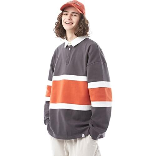 Hot Sale Western Casual Style Color Patchwork Bright-Colored Mens Pullovers Sweatshirts Fashion Male Tops Streetwear
