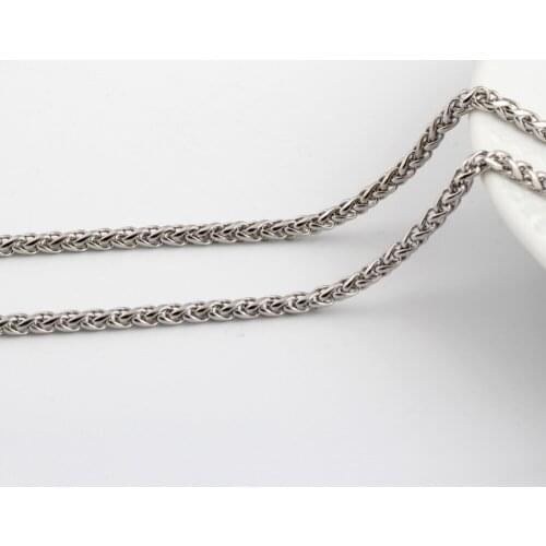 NIBA FASHION JEWELRY top quality Link Chain 3mm 316L Stainless Steel Necklace free shipping wholesaler handmade jewelry
