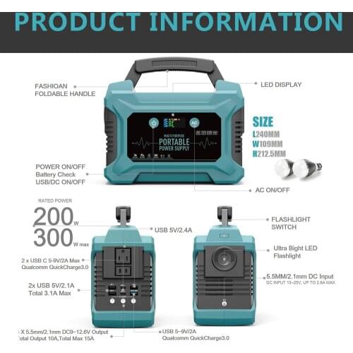 2020 New Arrival Lithium Battery Emergency Power Supply Generator For Daily life/Office/Construction Site Carry On Power Supply