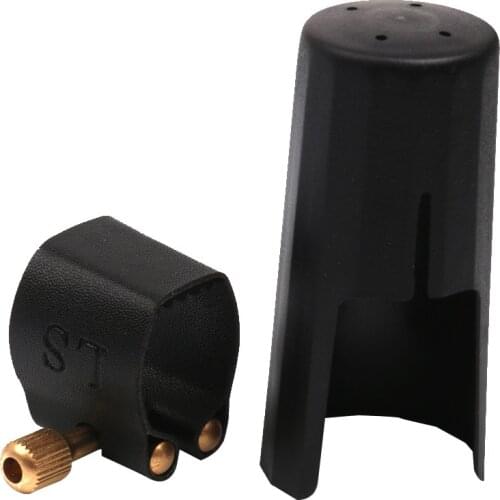 Plastic Clarinet Mouthpiece Cover Cap with PU Ligature Clarinet Accessory