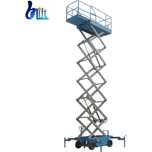 Lifting 14m Load 450kg Mobile Semi Electric Table Lift Lifting Machine For Construction For Building Crane