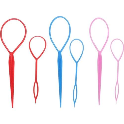 Hair Braid Maker Ponytail Creator Plastic Loop Girl Popular Fashion Ponytail Creator Hair Styling Tools Popular Hair Accessorie