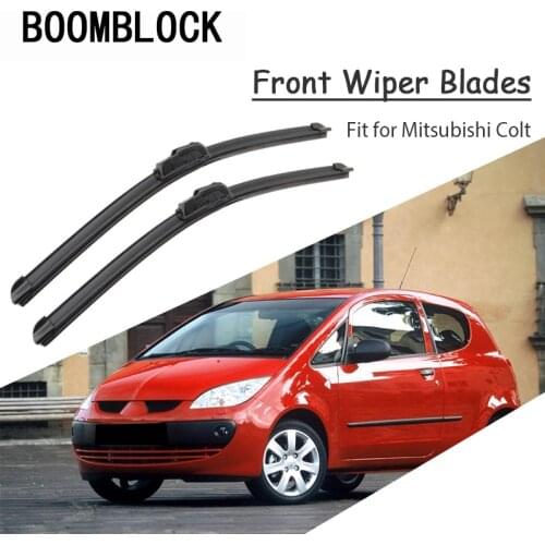 Car Windshield Rubber Front Wiper Blades Arm Kit For Mitsubishi Colt 3 Colt 5 Doors 2012-2004 Windscreen Original Accessories