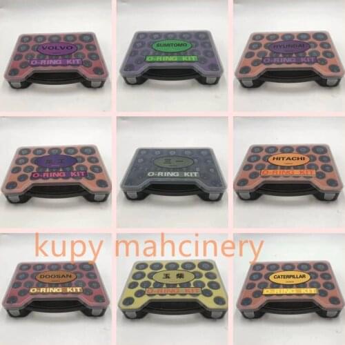 Excavator Special O-ring Kit Box for Hitachi Accessories Boxed Seal ring Komatsu EC CAT Doosan Excavator repair accessories