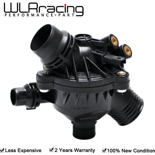 WLR 1PCs Car Engine Coolant Water Outlet Thermostat with Housing for BMW E90 330 E60 11537549476 11537544788 11537536655