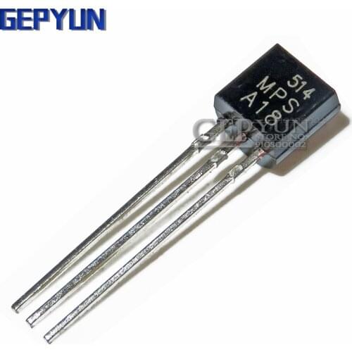 50PCS MPSA18 MPSA18 TO-92 TO92 A18 Transistor Gepyun