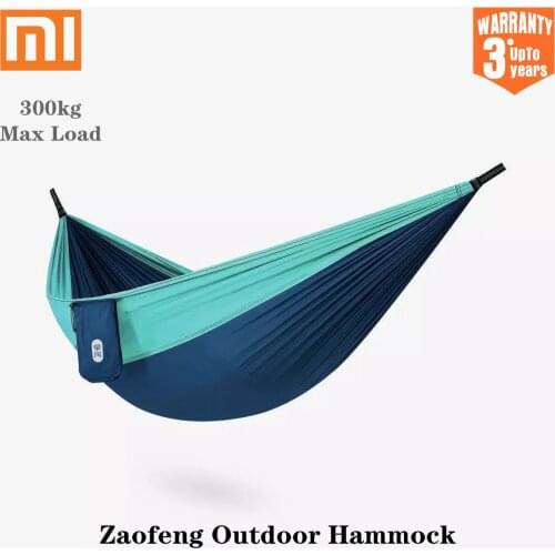 Xiaomi Zaofeng Outdoor Hammock Parachute Cloth Anti-rollover Swing Bed Outdoor Camping Hammock Adult Sleeping Bed Hanging Chair