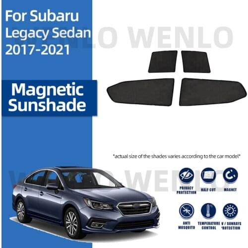 For Subaru Legacy Sedan 2017-2021 Windscreen Curtains Easy Installment Darkening Meshes Block Light Sunshade Foldable Sun Visor