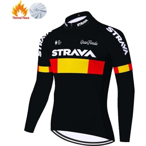 Strava Winter Thermal Fleece Trikot Homme Cyclisme New 2021 Roupa Masculino 져지 Cycling Jersey 자전거의류 Maillot Ciclismo Hombre