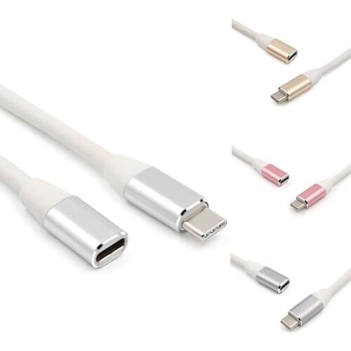 1M USB 3.1 TYPE-C Fast Charging Data Cable Male to Female Extension Cable For Samsung Xiaomi Redmi Huawei Mobile Phone