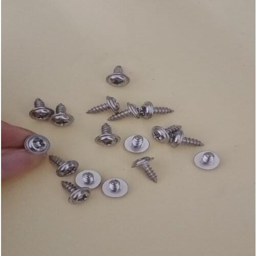 100pcs 304 stainless steel cross round head with self-tapping screws pan head with meson self-tapping screws M1.4M1.7M2M2.3M2.6