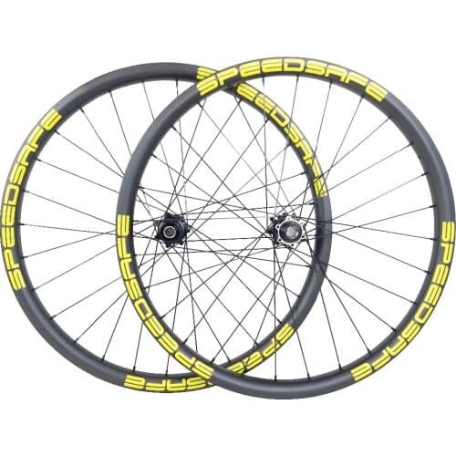 29er MTB AM enduro 60T carbon wheels 36mm clincher tubeless 28mm deep straight pull wheelset front 20mm x 110mm rear 142mm 12mm