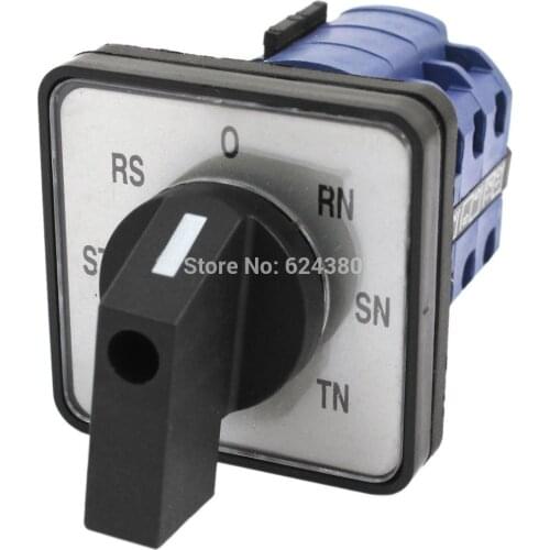 AC 660V 20A Universal Rotary Cam Selector Combination Changeover Switch 7 Postion 12 Terminals