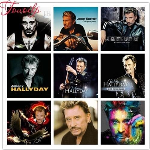 TOUOILP New johnny hallyday Diamond Painting Cross Stitch Scenery Full Mosaic Square&round Drill Diamond Embroidery Home Decor