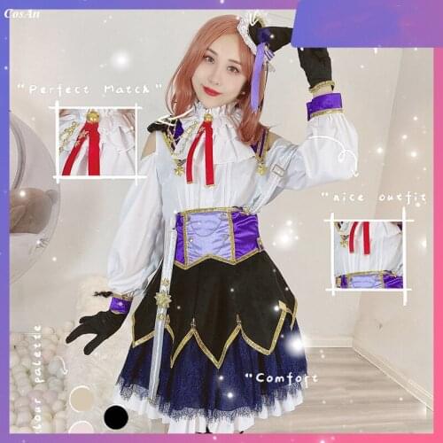 Anime Love Live! Nijigasaki High School Idol Club AKonoe Kanata Cosplay CostumeJust Believe Uniform Skirt Role Play Clothing