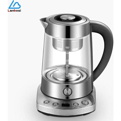 Automatic Glass Steam Teapot Capacity 1.7L tea maker Household Health Pot Electric Kettle Steam Cycle Insulation Setting