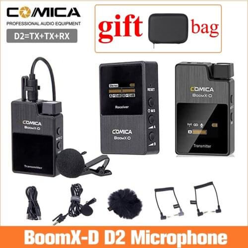 COMICA BoomX D D2 Wireless Microphone BoomX-D Condenser Recording Mic for computer/YouTube /Live Stream/Conference/Podcast