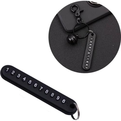 DIY Phone Number Card Plate Car Keys Anti-lost Keyring Keychain for Volvo S40 S60 S80 XC60 XC90 V40 V60 C30 XC70 V70