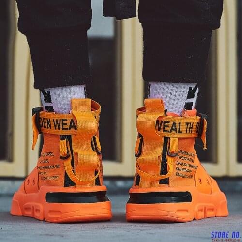 High Top Mens Shoes Free Shiping Canvas Casual Sneakers For Man Outdoor Hot Sale Breathable Shoes Men Brand Trend Fashion Shoes