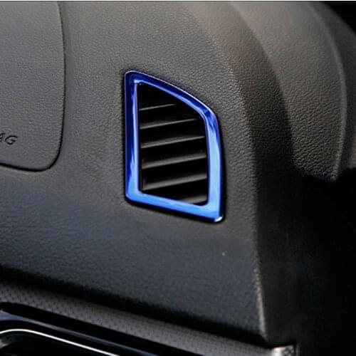 2pcs for FAW R7 BESTURN senia Air conditioning outlet Decorative frame Stainless steel