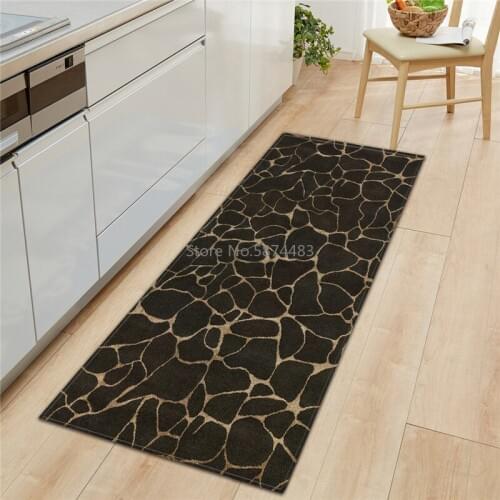 Kitchen Mat Cheaper Anti-slip Modern Area Rugs Living Room Balcony Bathroom Printed Carpet Doormat Hallway Marble Print Bath Mat