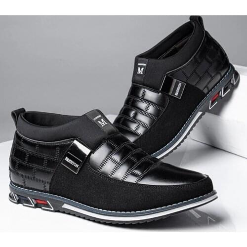 2021Men Casual Fashion Shoes Man Comfy Solid Color Loafers Breathable Slip On Round Toe Male Driving Footwears