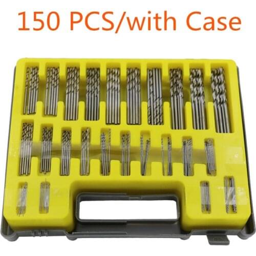 150 Piece Hss Twist Drill Set 0.4-3.2mm Miniature Micro Mini Bits Wood Arts Crafts Mini Micro Drill Bits For Craft Model