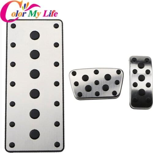 Color My Life Car Pedal Cover for Toyota Camry Highlander Land Cruiser Fortuner for Lexus ES RX LS LX CT200H Rest Pedals