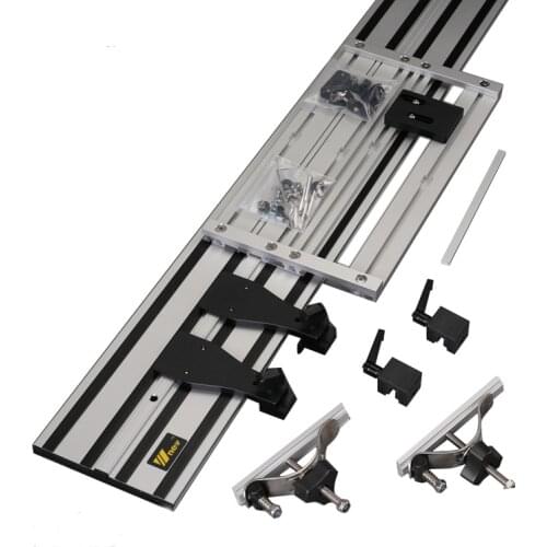 Wnew 1.4m Circular Saw Guide Rails Tracks + Universal Base for Circular Saw, Track Saw, Plunge Saw, Woodworking