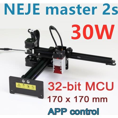 New NEJE Master 2S 30W Powerful Laser Engraving Machine Engraver Cutter 2 In 1 Adjustable Variable Focus Lens