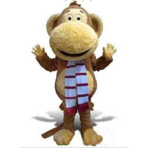 Monkey Fursuit Mascot Furry Costumes Fancy Party Carnival Adult Stage Performance Cosplay Suit for Halloween and Xmas
