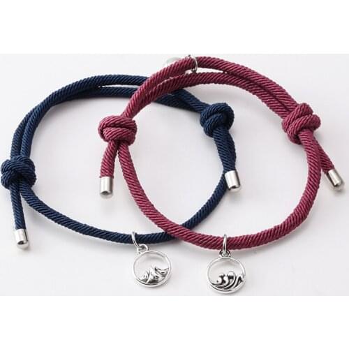 Couple Magnetic Attraction Ball Creative Friendship Bracelet Women Wedding Friendship Rope Men and Women Valentines Day Gift